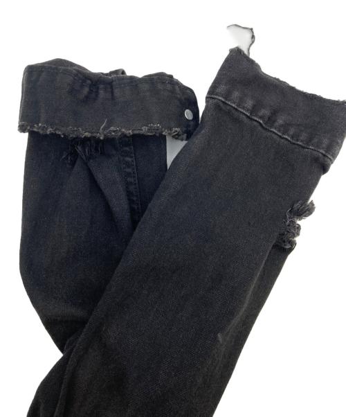 MISBHV（ミスビヘイブ）MISBHV (ミスビヘイブ) Heads Damage DenimJacket ブラック サイズ:Ｌの古着・服飾アイテム