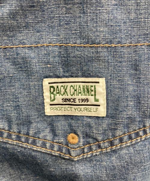 BACK CHANNEL（バックチャンネル）BACK CHANNEL (バックチャンネル) コットンリネンデニムペインターパンツ インディゴ サイズ:Lの古着・服飾アイテム