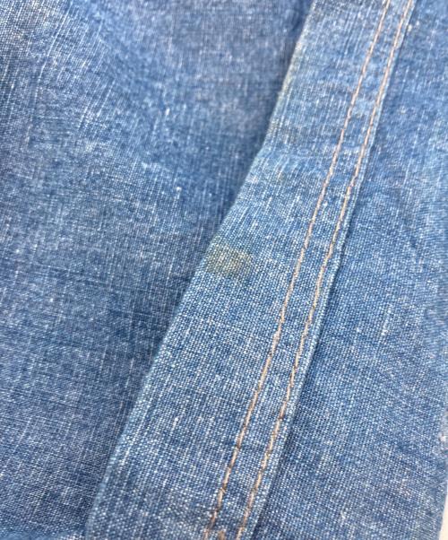 BACK CHANNEL（バックチャンネル）BACK CHANNEL (バックチャンネル) コットンリネンデニムペインターパンツ インディゴ サイズ:Lの古着・服飾アイテム