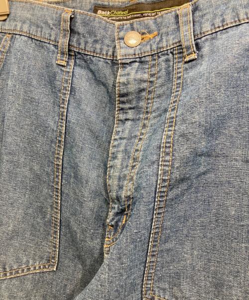 BACK CHANNEL（バックチャンネル）BACK CHANNEL (バックチャンネル) コットンリネンデニムペインターパンツ インディゴ サイズ:Lの古着・服飾アイテム