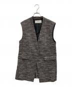 SOEJUソージュ）の古着「ツィーディージャカードジレ」｜ブラック