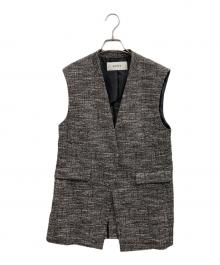 SOEJU（ソージュ）の古着「ツィーディージャカードジレ」｜ブラック