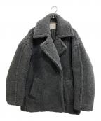 CINOHチノ）の古着「BOA コクーンコート/ボアコクーンコート」｜グレー