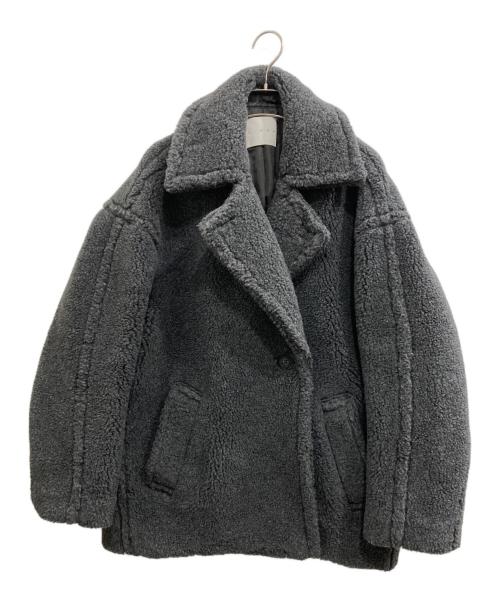 CINOH（チノ）CINOH (チノ) BOA コクーンコート/ボアコクーンコート グレー サイズ:Fの古着・服飾アイテム