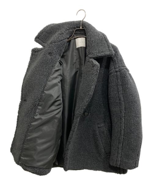 CINOH（チノ）CINOH (チノ) BOA コクーンコート/ボアコクーンコート グレー サイズ:Fの古着・服飾アイテム