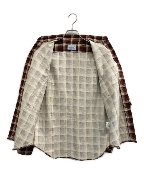 Subculture（サブカルチャー）Subculture (サブカルチャー) COTTON CHECK SHIRT/コットン チェックシャツ ブラウン サイズ:1の古着・服飾アイテム