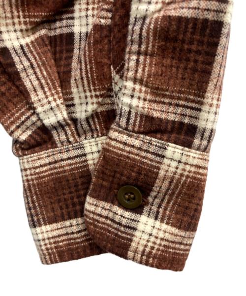 Subculture（サブカルチャー）Subculture (サブカルチャー) COTTON CHECK SHIRT/コットン チェックシャツ ブラウン サイズ:1の古着・服飾アイテム