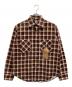 Subculture（サブカルチャー）の古着「COTTON CHECK SHIRT/コットン チェックシャツ」｜ブラウン