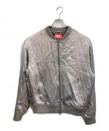 DIESEL（ディーゼル）の古着「J-MARTEX サテンジャケット」｜グレー