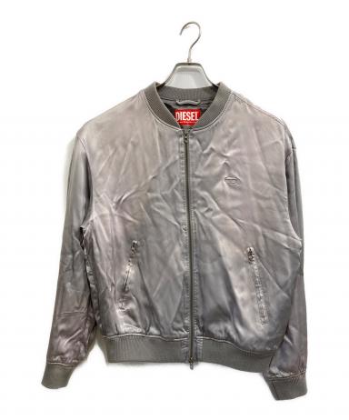 ほぼ未使用品 DIESEL Dロゴ シルバーMA1 スーパーストレッチ サテン 中古・古着通販】DIESEL (ディーゼル) J-MARTEX サテンジャケット