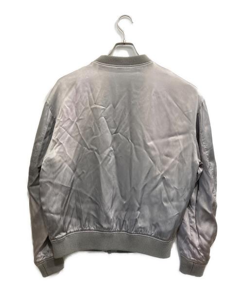 DIESEL（ディーゼル）DIESEL (ディーゼル) J-MARTEX サテンジャケット グレー サイズ:46の古着・服飾アイテム