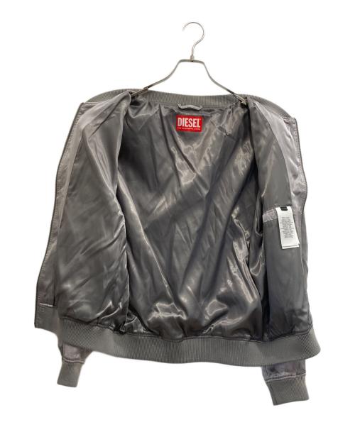 DIESEL（ディーゼル）DIESEL (ディーゼル) J-MARTEX サテンジャケット グレー サイズ:46の古着・服飾アイテム