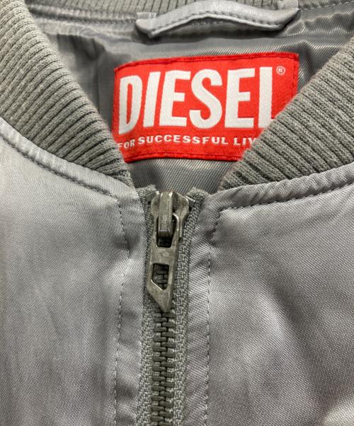 DIESEL（ディーゼル）DIESEL (ディーゼル) J-MARTEX サテンジャケット グレー サイズ:46の古着・服飾アイテム