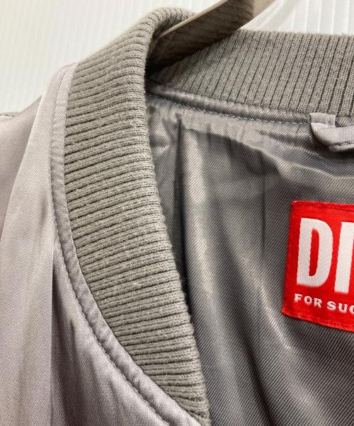 DIESEL（ディーゼル）DIESEL (ディーゼル) J-MARTEX サテンジャケット グレー サイズ:46の古着・服飾アイテム