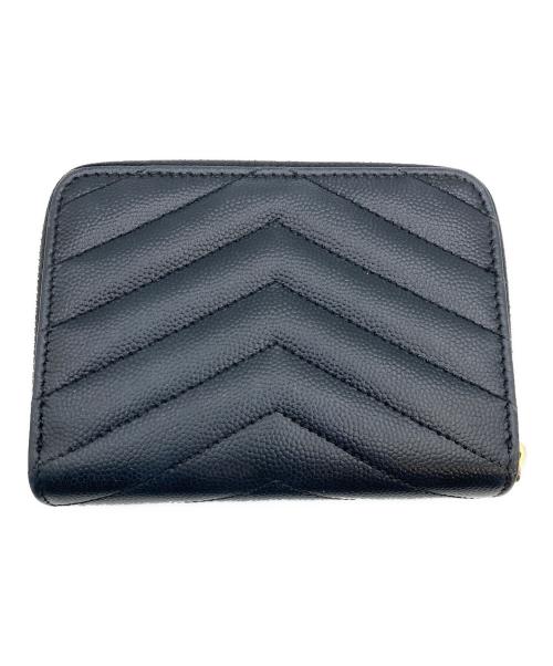 Saint Laurent Paris（サンローランパリ）Saint Laurent Paris (サンローランパリ) コンパクトジップアラウンドウォレット ブラックの古着・服飾アイテム