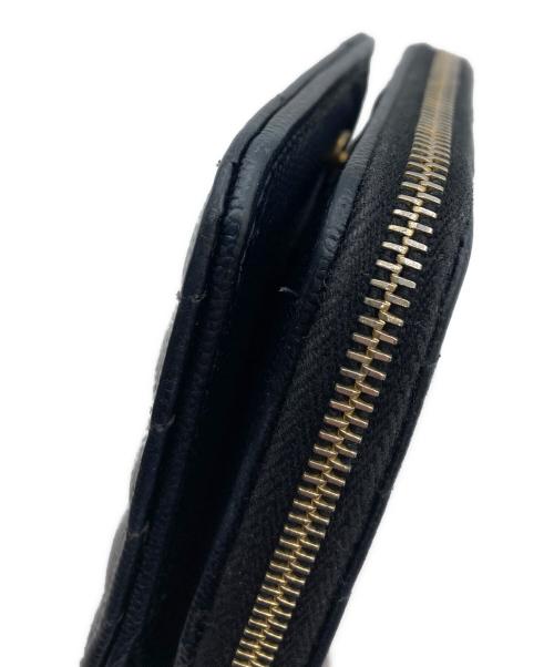 Saint Laurent Paris（サンローランパリ）Saint Laurent Paris (サンローランパリ) コンパクトジップアラウンドウォレット ブラックの古着・服飾アイテム