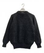 ISSEY MIYAKEイッセイミヤケ）の古着「ラグランウールセーター」｜ブラック
