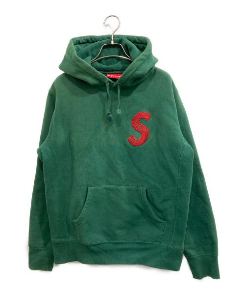 SUPREME（シュプリーム）SUPREME (シュプリーム) S Logo Hooded Sweatshirt/エス　ロゴ　フーデットスウェットシャツ グリーン サイズ:Sの古着・服飾アイテム