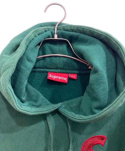 SUPREME（シュプリーム）SUPREME (シュプリーム) S Logo Hooded Sweatshirt/エス　ロゴ　フーデットスウェットシャツ グリーン サイズ:Sの古着・服飾アイテム