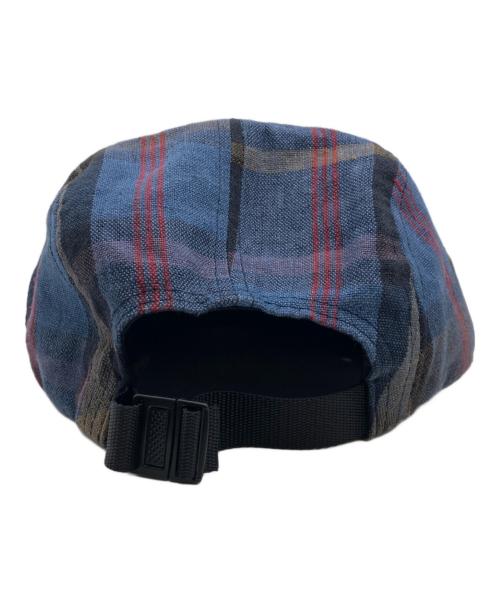 SUPREME（シュプリーム）SUPREME (シュプリーム) plaid linen camp cap ネイビーの古着・服飾アイテム