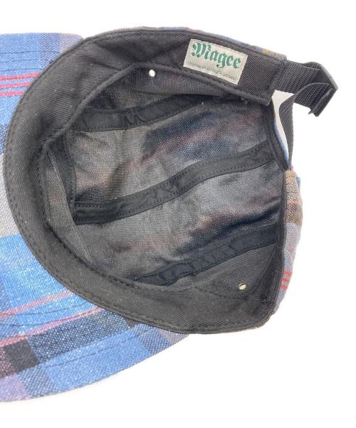 SUPREME（シュプリーム）SUPREME (シュプリーム) plaid linen camp cap ネイビーの古着・服飾アイテム