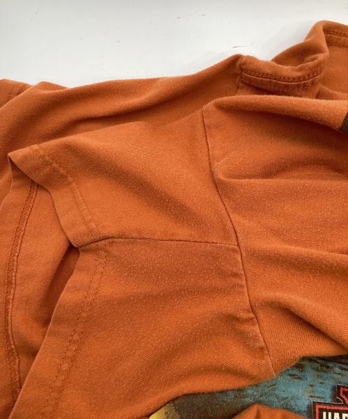 HARLEY-DAVIDSON（ハーレーダビッドソン）HARLEY-DAVIDSON (ハーレーダビッドソン) プリントTシャツ オレンジ サイズ:XLの古着・服飾アイテム