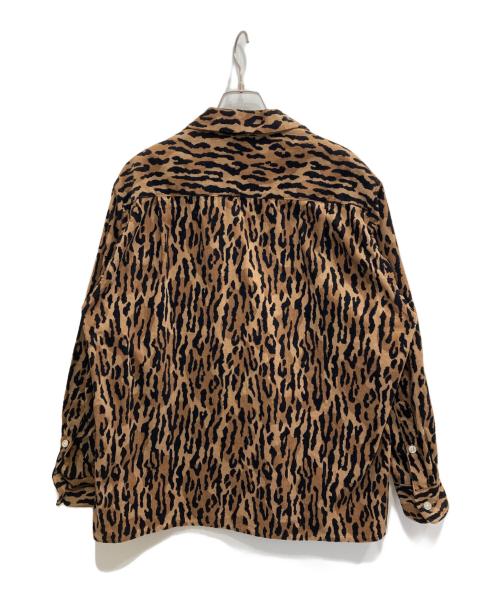 WACKO MARIA（ワコマリア）WACKO MARIA (ワコマリア) LEOPARD CORDUROY OPEN COLLAR SHIRT/レオパードコーデュロイオープンカラーシャツ ブラウン サイズ:Mの古着・服飾アイテム