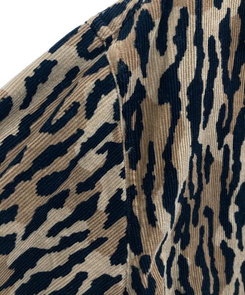 WACKO MARIA（ワコマリア）WACKO MARIA (ワコマリア) LEOPARD CORDUROY OPEN COLLAR SHIRT/レオパードコーデュロイオープンカラーシャツ ブラウン サイズ:Mの古着・服飾アイテム