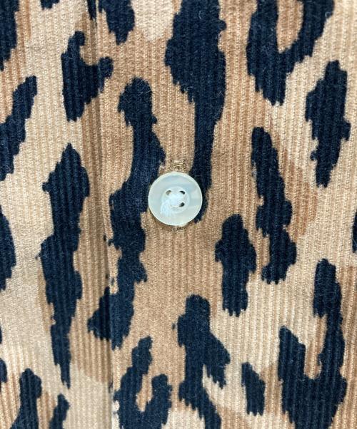 WACKO MARIA（ワコマリア）WACKO MARIA (ワコマリア) LEOPARD CORDUROY OPEN COLLAR SHIRT/レオパードコーデュロイオープンカラーシャツ ブラウン サイズ:Mの古着・服飾アイテム