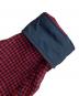 中古・古着 WOOLRICH (ウールリッチ) LAND'S END (ランズエンド) スウェードカラーネルシャツ レッド×ブラウン サイズ:M：6000円