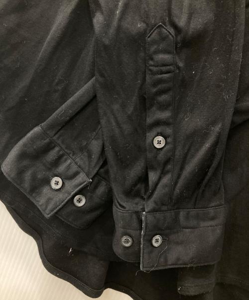 BURBERRY BLACK LABEL（バーバリーブラックレーベル）BURBERRY BLACK LABEL (バーバリーブラックレーベル) ジャージー比翼シャツ ブラック サイズ:3の古着・服飾アイテム