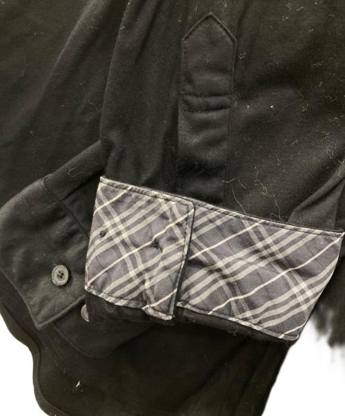 BURBERRY BLACK LABEL（バーバリーブラックレーベル）BURBERRY BLACK LABEL (バーバリーブラックレーベル) ジャージー比翼シャツ ブラック サイズ:3の古着・服飾アイテム