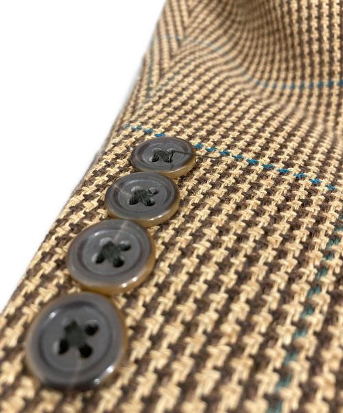 POLO RALPH LAUREN（ポロ・ラルフローレン）POLO RALPH LAUREN (ポロ・ラルフローレン) コットンシルクリネン 3Bジャケット ブラウン サイズ:40Sの古着・服飾アイテム