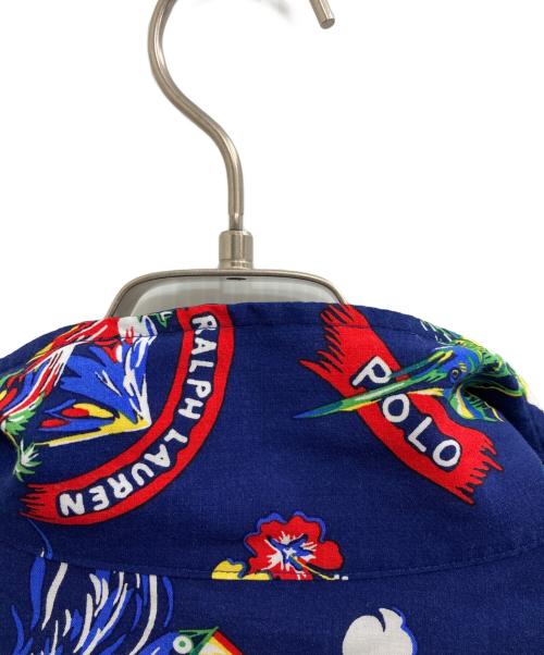 POLO RALPH LAUREN（ポロ・ラルフローレン）POLO RALPH LAUREN (ポロ・ラルフローレン) アロハシャツ ネイビー サイズ:Mの古着・服飾アイテム