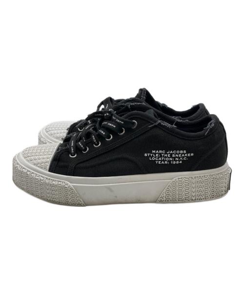MARC JACOBS（マークジェイコブズ）MARC JACOBS (マークジェイコブズ) ザ キャンバス スニーカー ブラック サイズ:38の古着・服飾アイテム