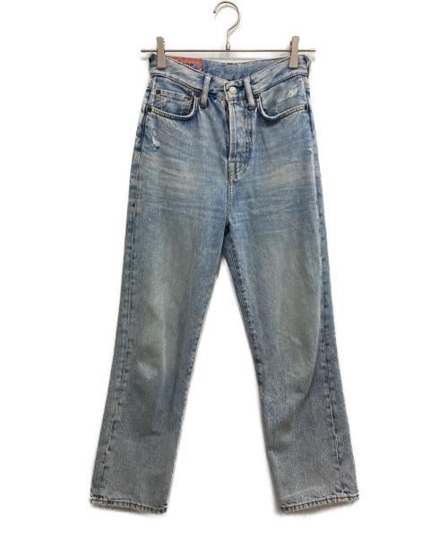 Acne studios（アクネ ストゥディオズ）Acne studios (アクネ ストゥディオズ) Mece Light Blue Trash デニムパンツ/ハイウエストストレートデニムパンツ インディゴ サイズ:24/30の古着・服飾アイテム