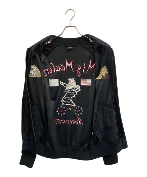 AVIREX（アヴィレックス）AVIREX (アヴィレックス) VELOUR RETRO JACKET MIG MAULERS/ベロア レトロ ジャケット ミグモーラー ブラック サイズ:Mの古着・服飾アイテム