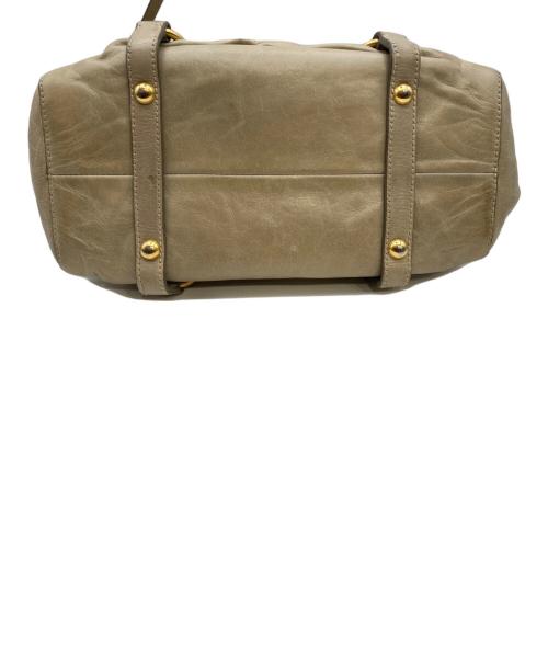 MIU MIU（ミュウミュウ）MIU MIU (ミュウミュウ) VITELLO LUX 2WAY BAG グリーンの古着・服飾アイテム