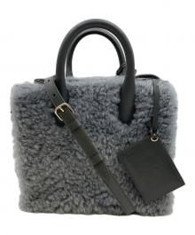 BALENCIAGA（バレンシアガ）の古着「パドロックヌード・ミニ ハンドバッグ」｜グレー