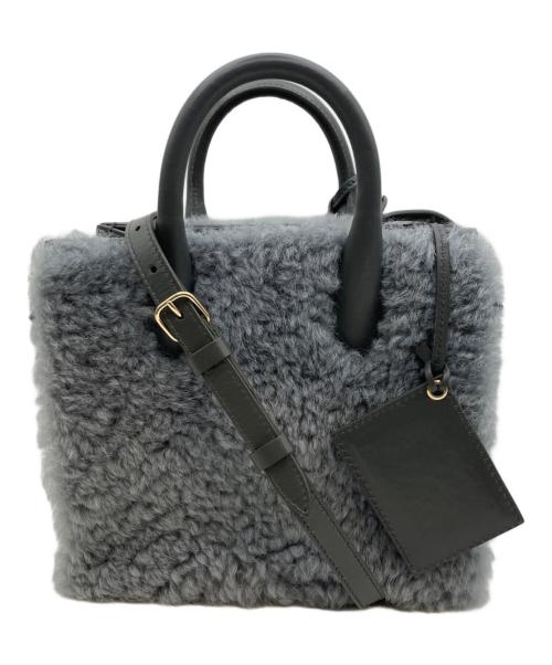 BALENCIAGA（バレンシアガ）BALENCIAGA (バレンシアガ) パドロックヌード・ミニ ハンドバッグ グレーの古着・服飾アイテム