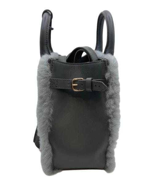 BALENCIAGA（バレンシアガ）BALENCIAGA (バレンシアガ) パドロックヌード・ミニ ハンドバッグ グレーの古着・服飾アイテム