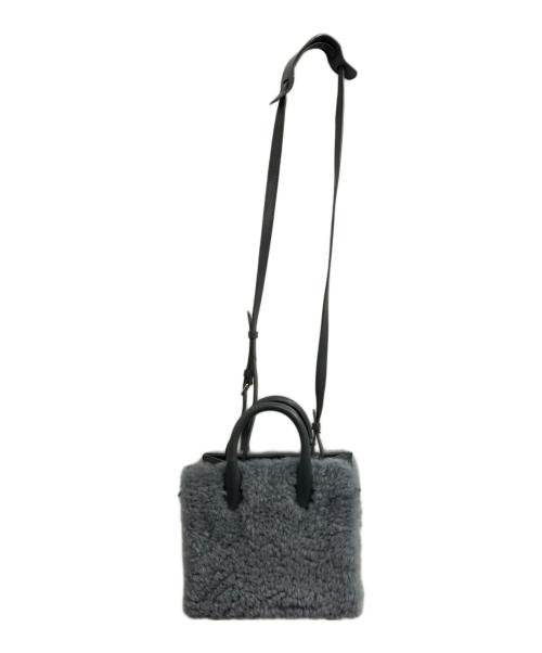 BALENCIAGA（バレンシアガ）BALENCIAGA (バレンシアガ) パドロックヌード・ミニ ハンドバッグ グレーの古着・服飾アイテム