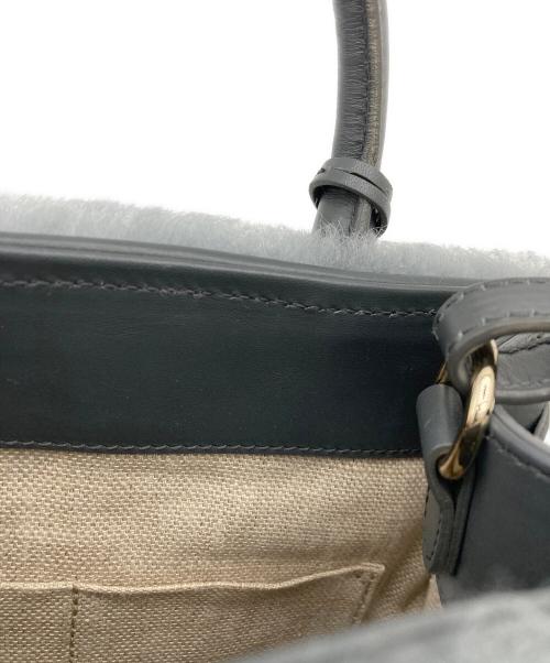 BALENCIAGA（バレンシアガ）BALENCIAGA (バレンシアガ) パドロックヌード・ミニ ハンドバッグ グレーの古着・服飾アイテム