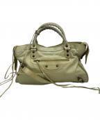 BALENCIAGAバレンシアガ）の古着「ザ・シティ 2WAYハンドバッグ」｜グリーン