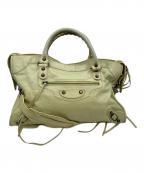 BALENCIAGAバレンシアガ）の古着「ザ・シティ 2WAYハンドバッグ」｜グリーン