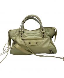 BALENCIAGA（バレンシアガ）の古着「ザ・シティ 2WAYハンドバッグ」｜グリーン