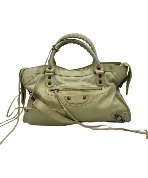 BALENCIAGA（バレンシアガ）BALENCIAGA (バレンシアガ) ザ・シティ 2WAYハンドバッグ グリーンの古着・服飾アイテム