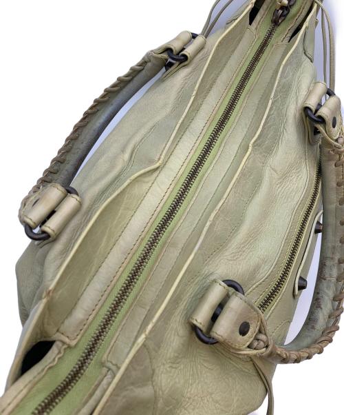 BALENCIAGA（バレンシアガ）BALENCIAGA (バレンシアガ) ザ・シティ 2WAYハンドバッグ グリーンの古着・服飾アイテム