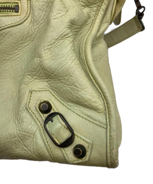 BALENCIAGA（バレンシアガ）BALENCIAGA (バレンシアガ) ザ・シティ 2WAYハンドバッグ グリーンの古着・服飾アイテム