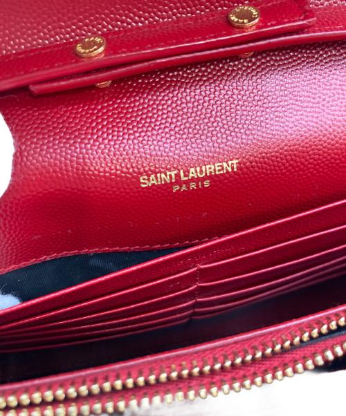 Saint Laurent Paris（サンローランパリ）Saint Laurent Paris (サンローランパリ) カサンドラ クラシック ショルダーバッグ/Classic Cassandre Chain Wallet　Bag レッドの古着・服飾アイテム